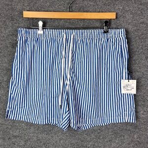$200 Fedeli Swimwear XXXL Striped Swim Trunks‎ Recycled Fabric Made in Italy